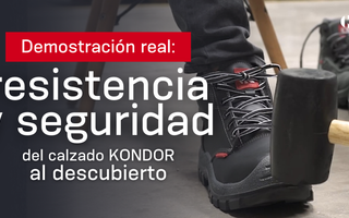 Demostración real: resistencia y seguridad del calzado KONDOR al descubierto