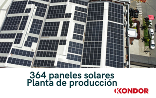 Imagen panales solares de la planta calzado kondor