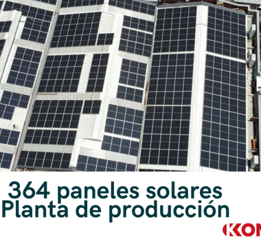 Imagen panales solares de la planta calzado kondor